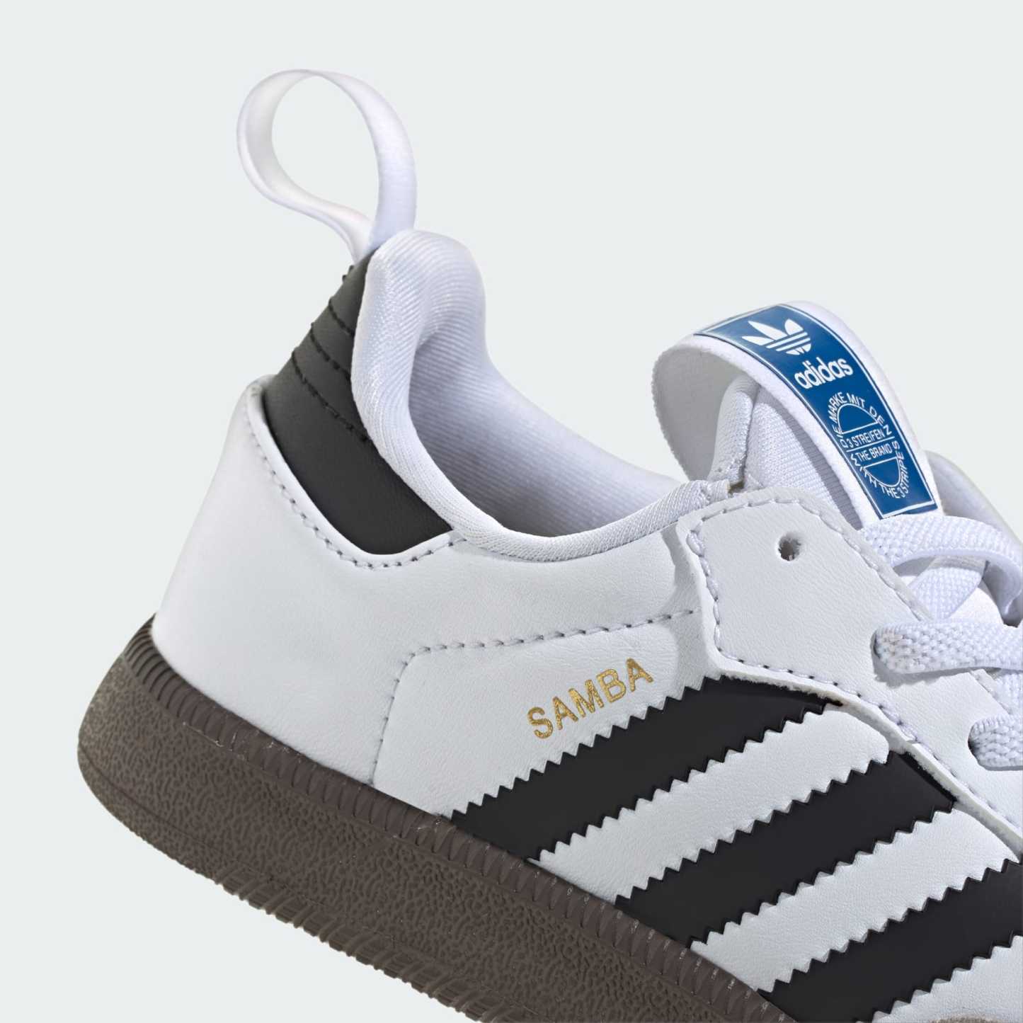 Samba Quickon Kids Shoes - Cloud White / Core Black / Gold Metallic - view 9