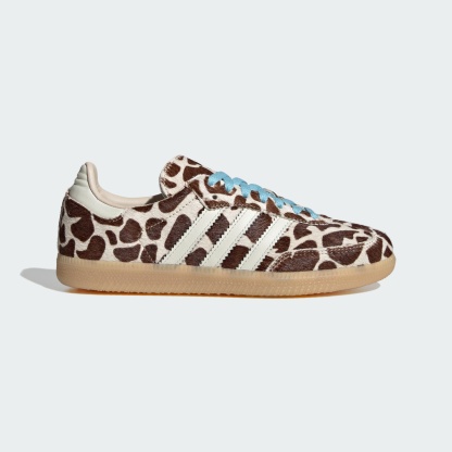 Samba OG Giraffe Print Shoes - Crystal Linen / Ivory / Gum - view 1