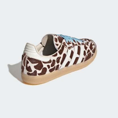 Samba OG Giraffe Print Shoes - Crystal Linen / Ivory / Gum - view 4