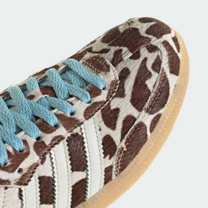 Samba OG Giraffe Print Shoes - Crystal Linen / Ivory / Gum - view 8