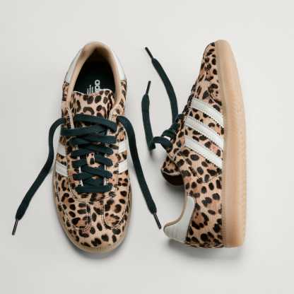 Samba OG Leopard Print Shoes - Magic Beige / Ivory / Gum - view 3