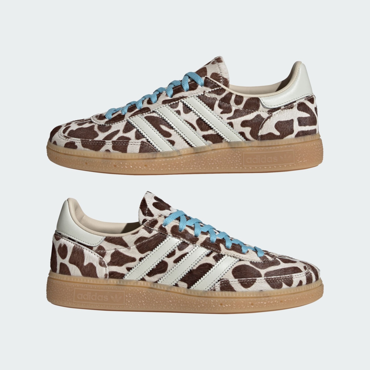 Handball Spezial Giraffe Print Shoes – Crystal Linen / Ivory / Icey Blue