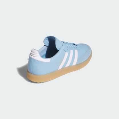 Samba Spikeless Golf Shoes - Clear Blue / Cloud White / Gum - view 5
