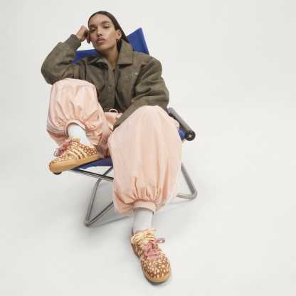 SAMBA OG DEER PRINT SHOES - Brown Desert / Warm Vanilla / Wonder Mauve - view 5