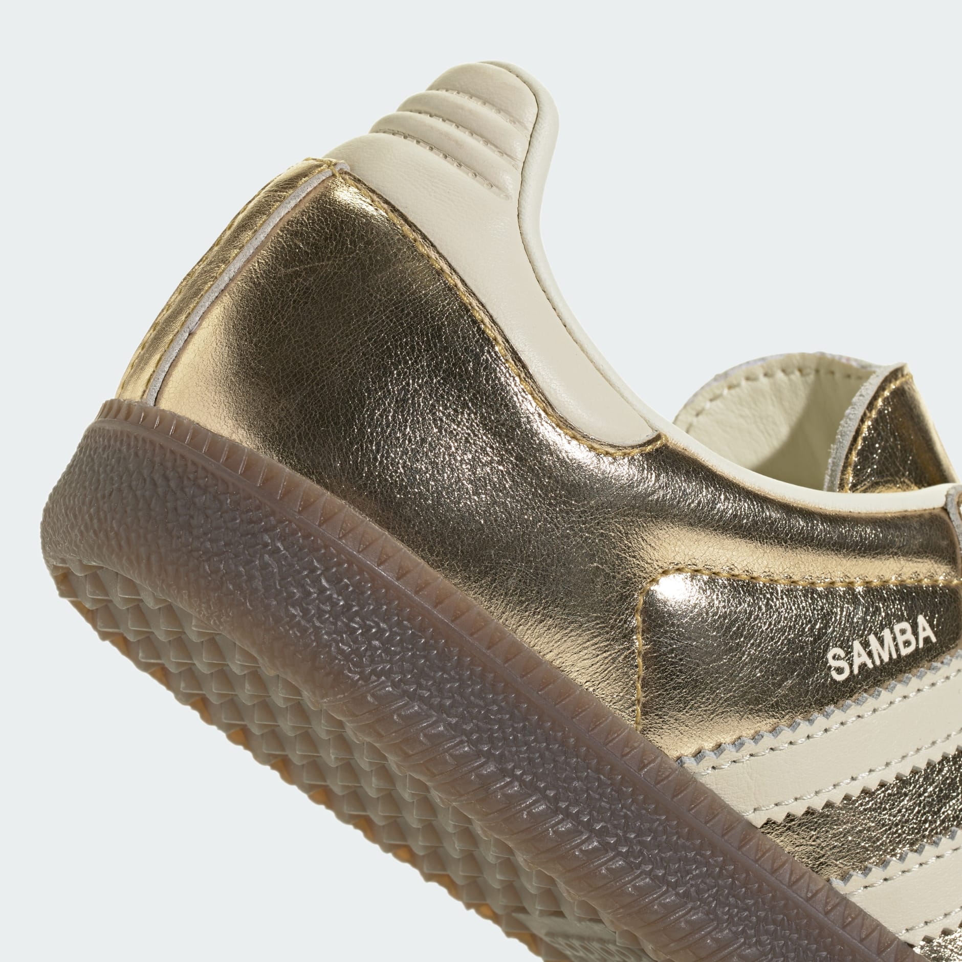 SAMBA OG SHOES - Gold Metallic / Off White / Gum - view 8