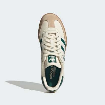 SAMBA OG SHOES - Cream White / Collegiate Green / Gum - view 2