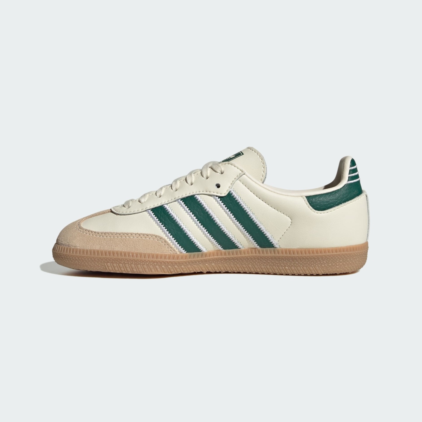 SAMBA OG SHOES - Cream White / Collegiate Green / Gum - view 6