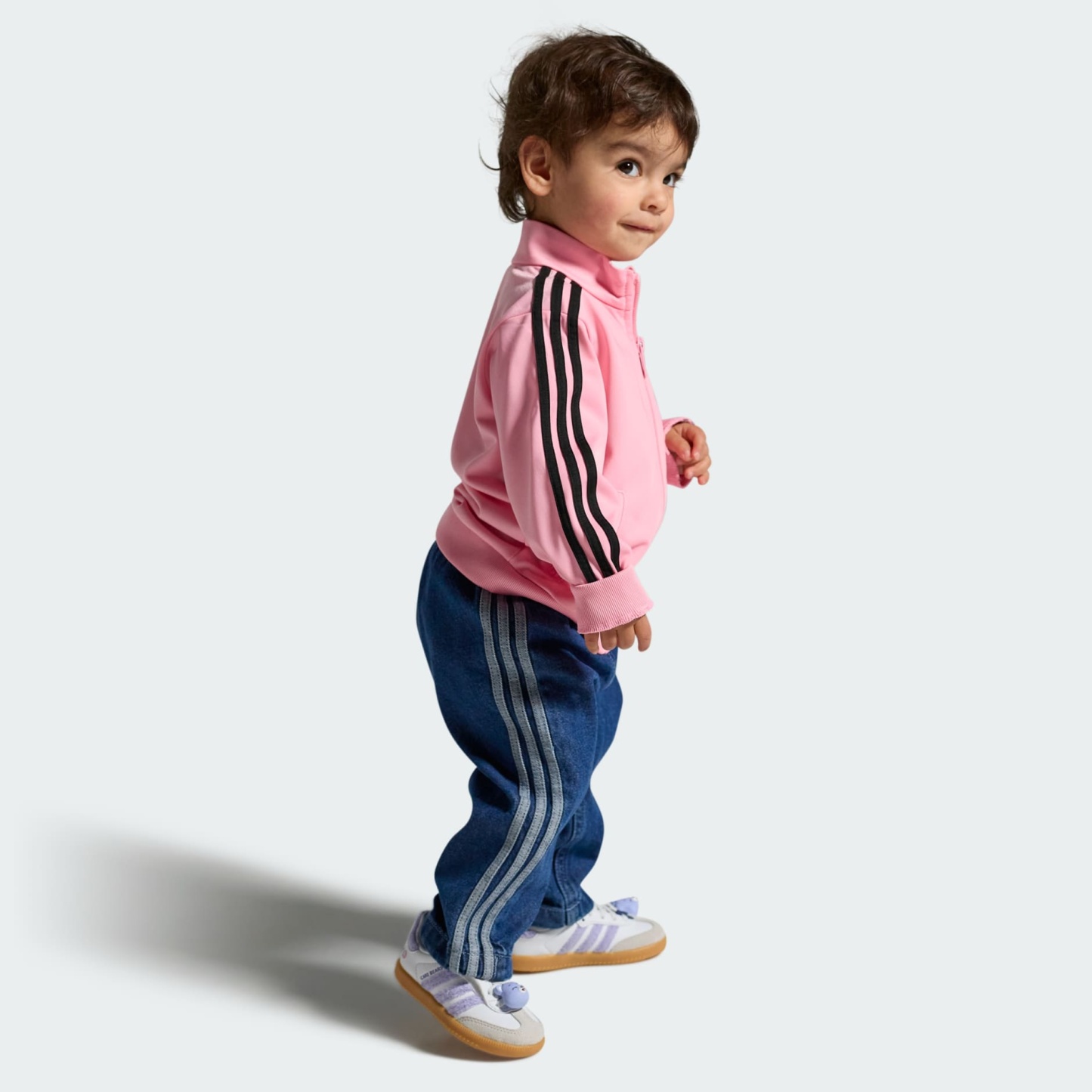 ADIDAS CARE BEARS SAMBA OG COMFORT CLOSURE ELASTIC LACE SHOES - Light Purple / Cloud White / Blue Dawn - view 2