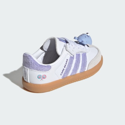 ADIDAS CARE BEARS SAMBA OG COMFORT CLOSURE ELASTIC LACE SHOES - Light Purple / Cloud White / Blue Dawn - view 6