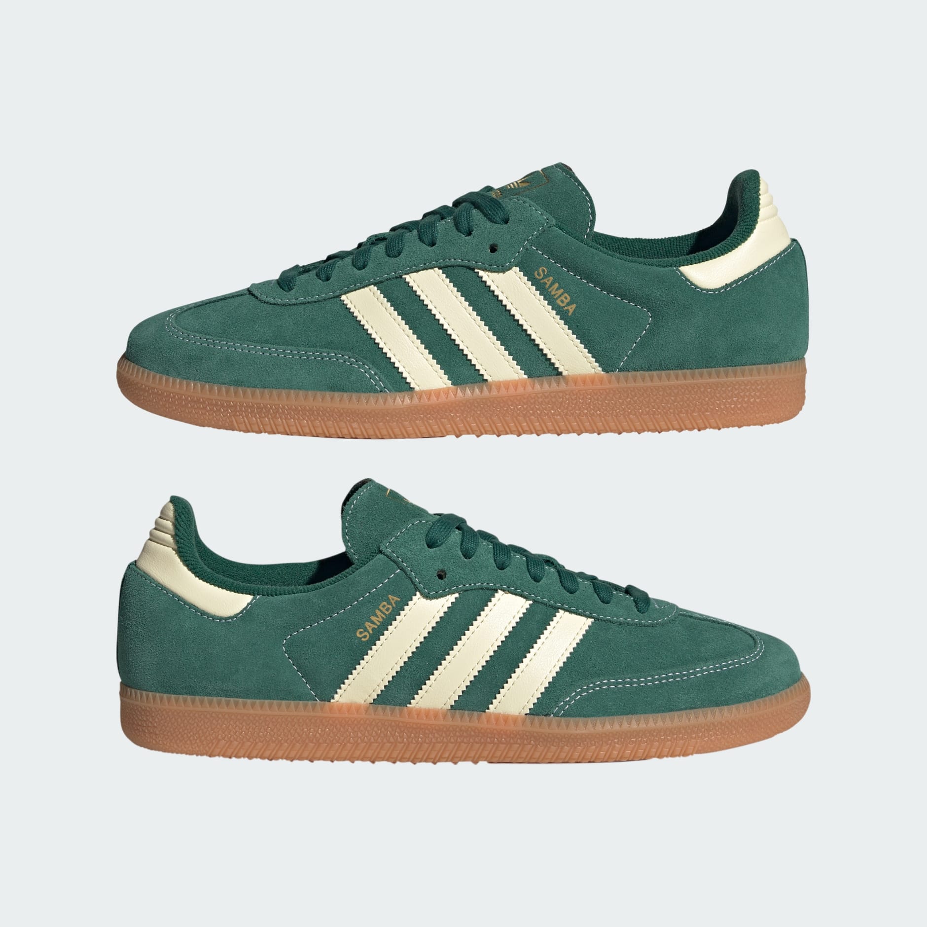 SAMBA OG SHOES - Collegiate Green / Warm Vanilla / Gum - view 7