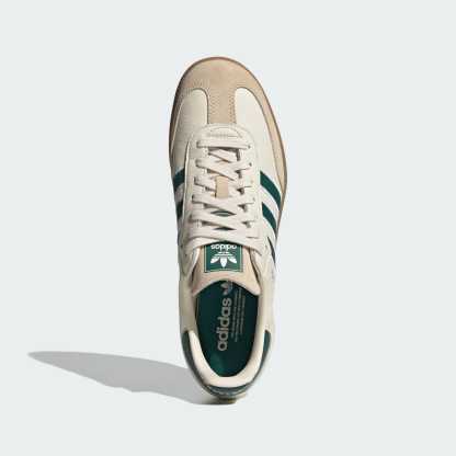 SAMBA OG SHOES - Cream White / Collegiate Green / Gum - view 2