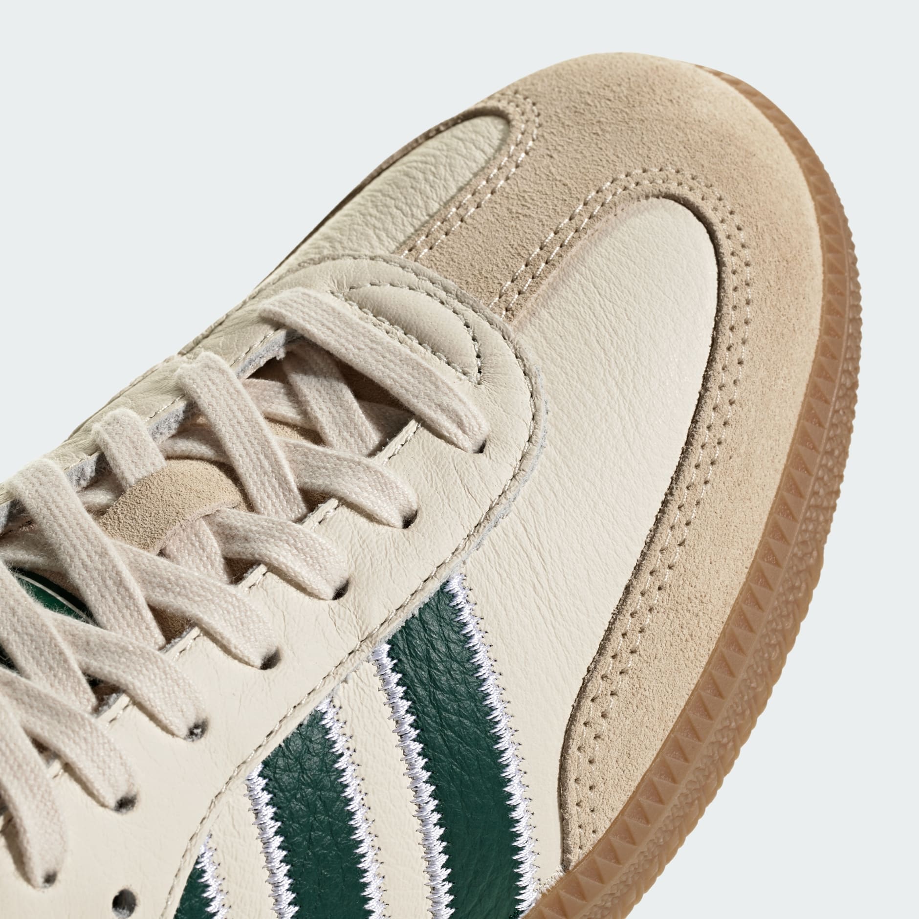 SAMBA OG SHOES - Cream White / Collegiate Green / Gum - view 8