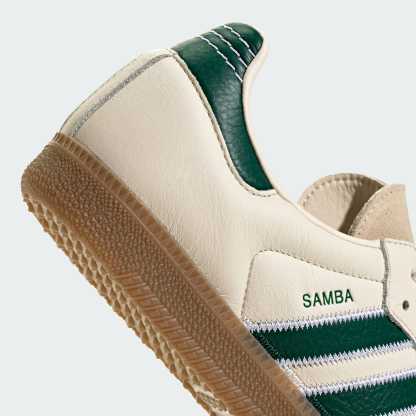 SAMBA OG SHOES - Cream White / Collegiate Green / Gum - view 9