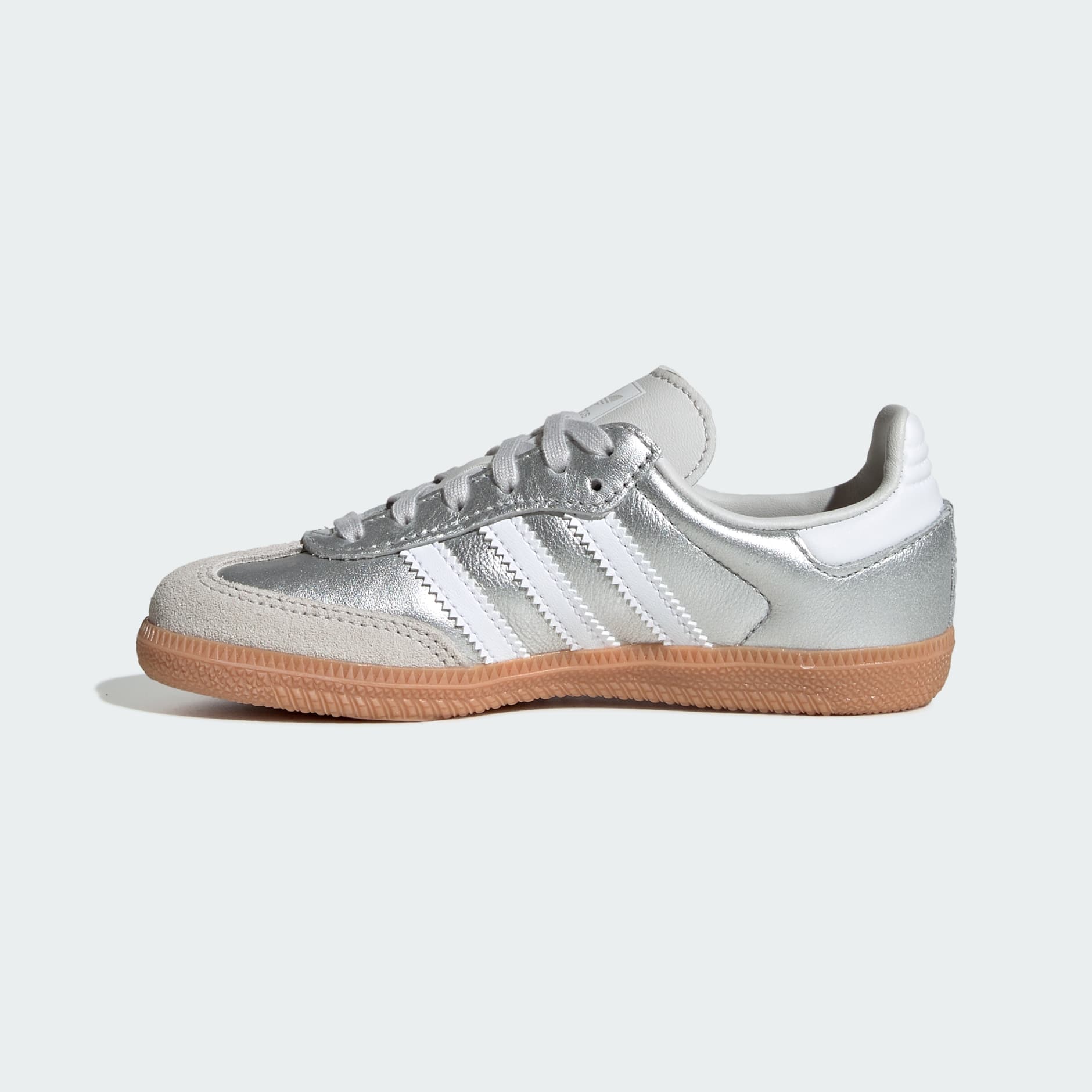 SAMBA OG SHOES - Silver Metallic / Cloud White / Gum - view 6