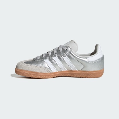SAMBA OG SHOES - Silver Metallic / Cloud White / Gum - view 6