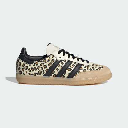 Samba OG Cheetah Print Shoes - Cream White / Sand Strata / Gum - view 1