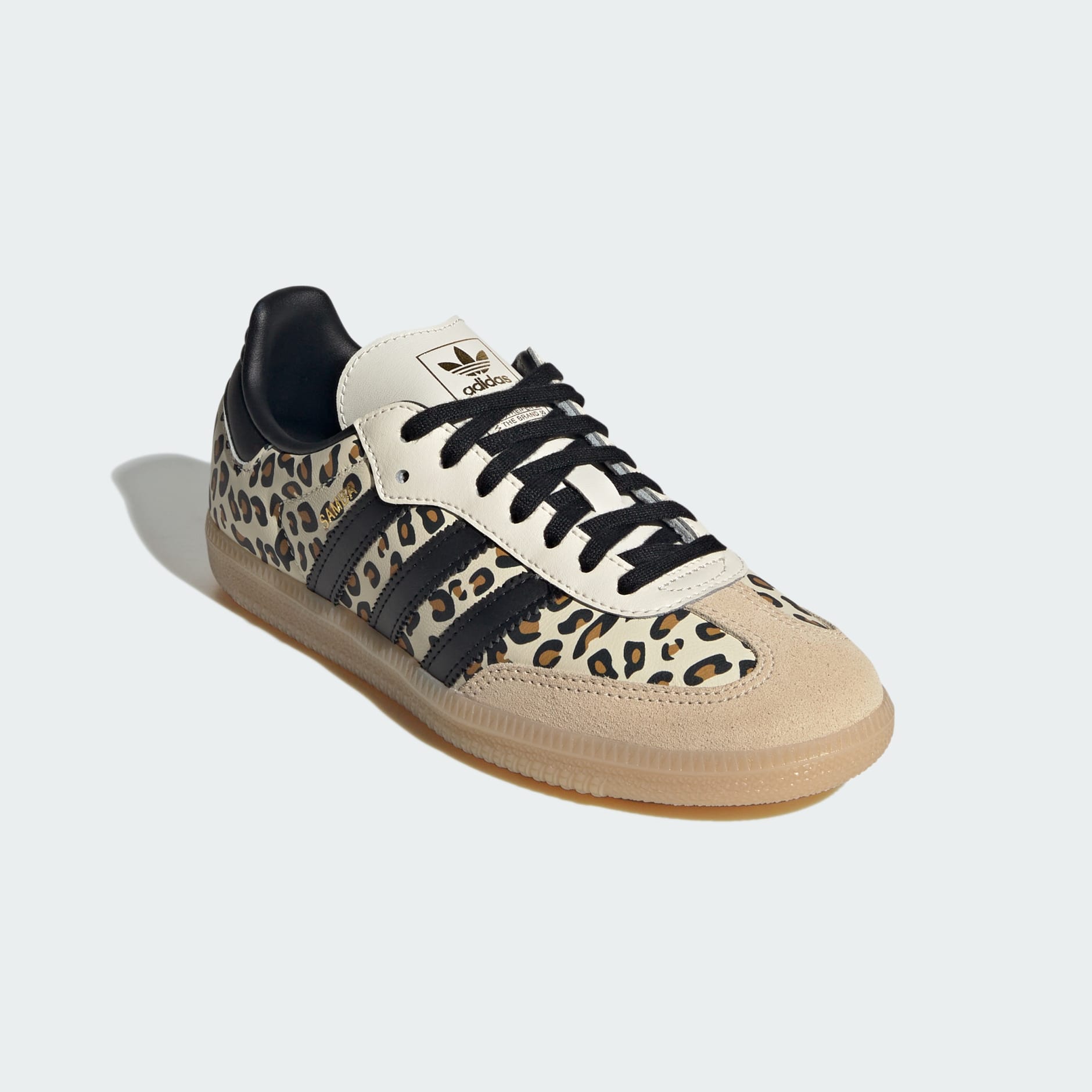 Samba OG Cheetah Print Shoes - Cream White / Sand Strata / Gum - view 4