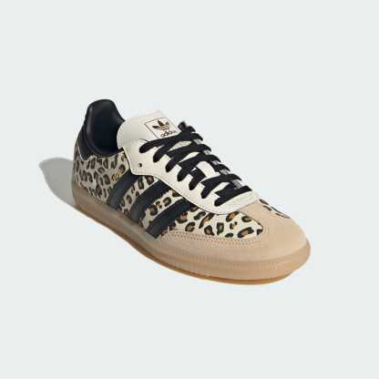 Samba OG Cheetah Print Shoes - Cream White / Sand Strata / Gum - view 4
