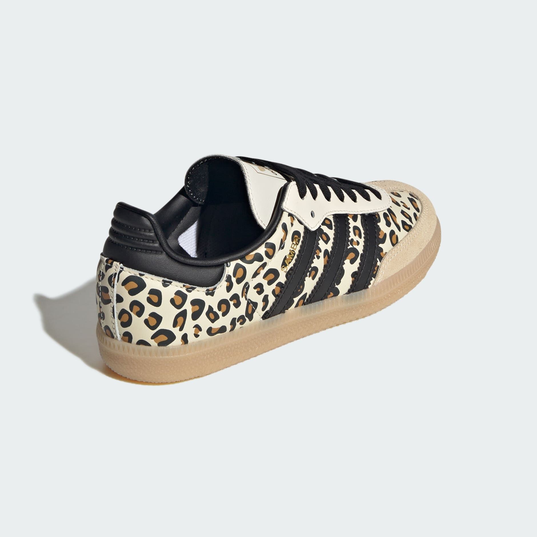 Samba OG Cheetah Print Shoes - Cream White / Sand Strata / Gum - view 5