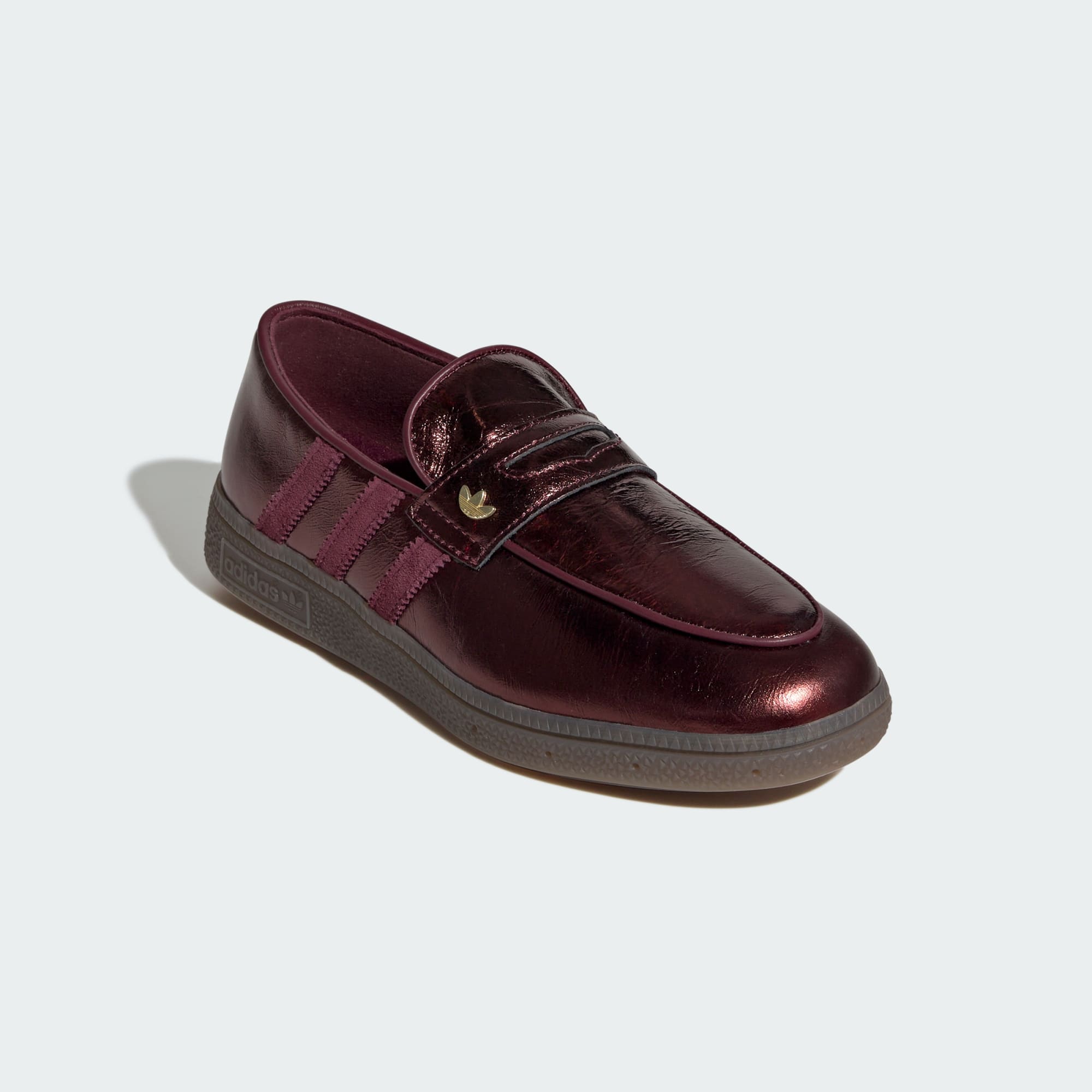 HANDBALL SPEZIAL LOAFER SHOES – Maroon / Maroon / Gold Metallic