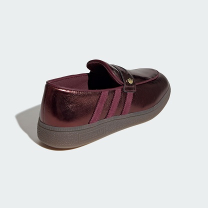 HANDBALL SPEZIAL LOAFER SHOES – Maroon / Maroon / Gold Metallic