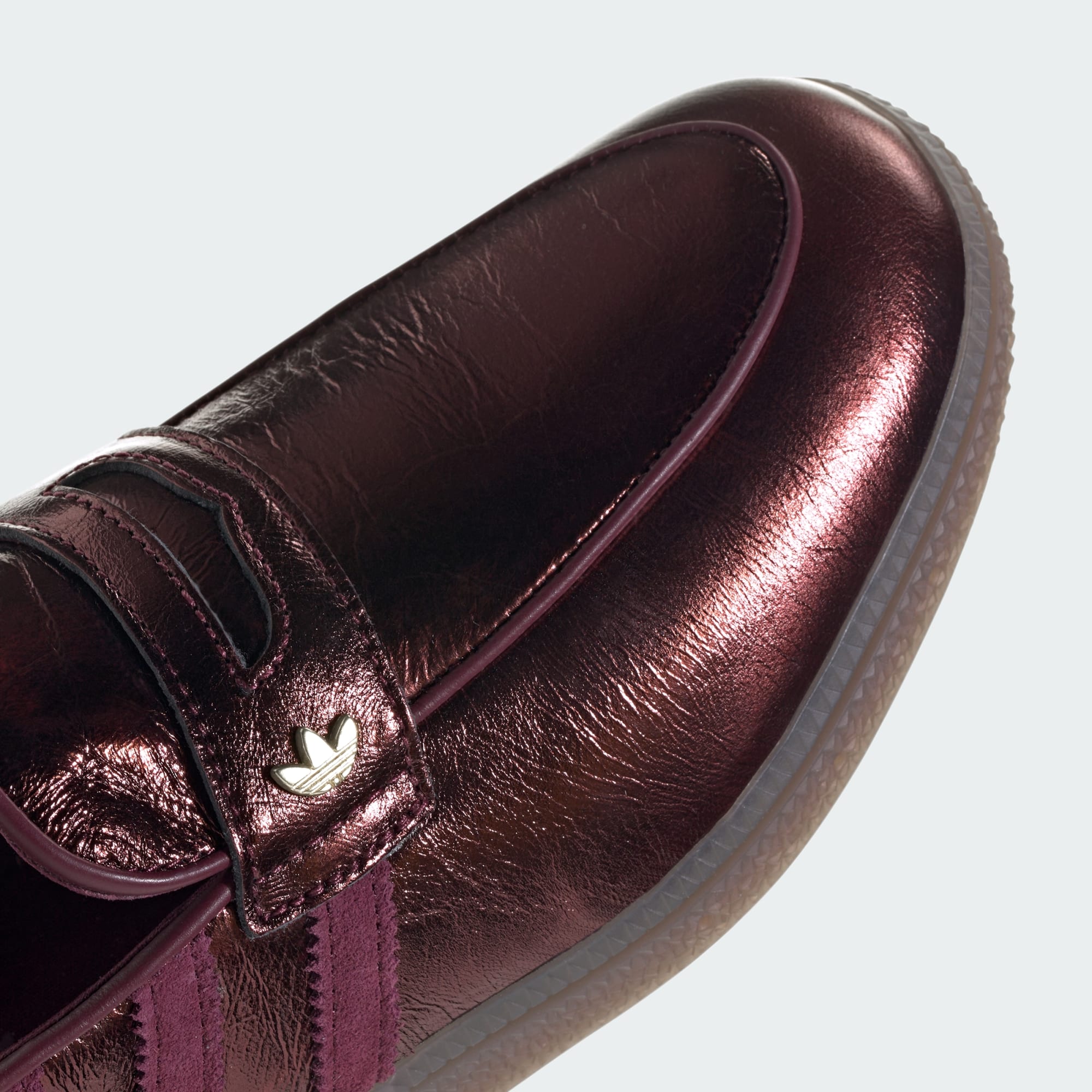 HANDBALL SPEZIAL LOAFER SHOES – Maroon / Maroon / Gold Metallic