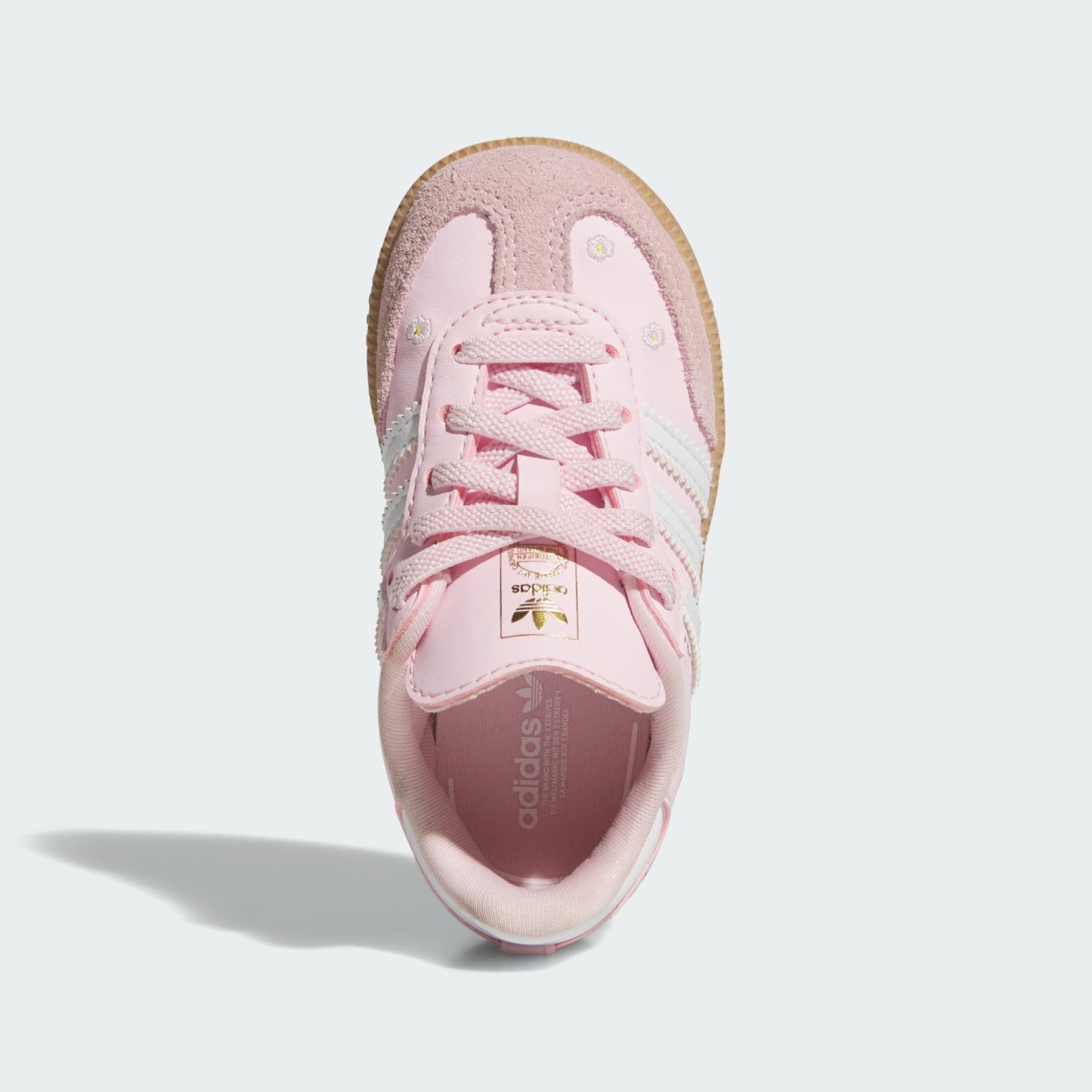 SAMBA OG ELASTIC LACE SHOES - Clear Pink / Cloud White / Gum - view 2