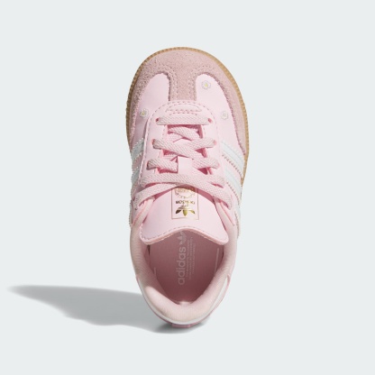 SAMBA OG ELASTIC LACE SHOES - Clear Pink / Cloud White / Gum - view 2