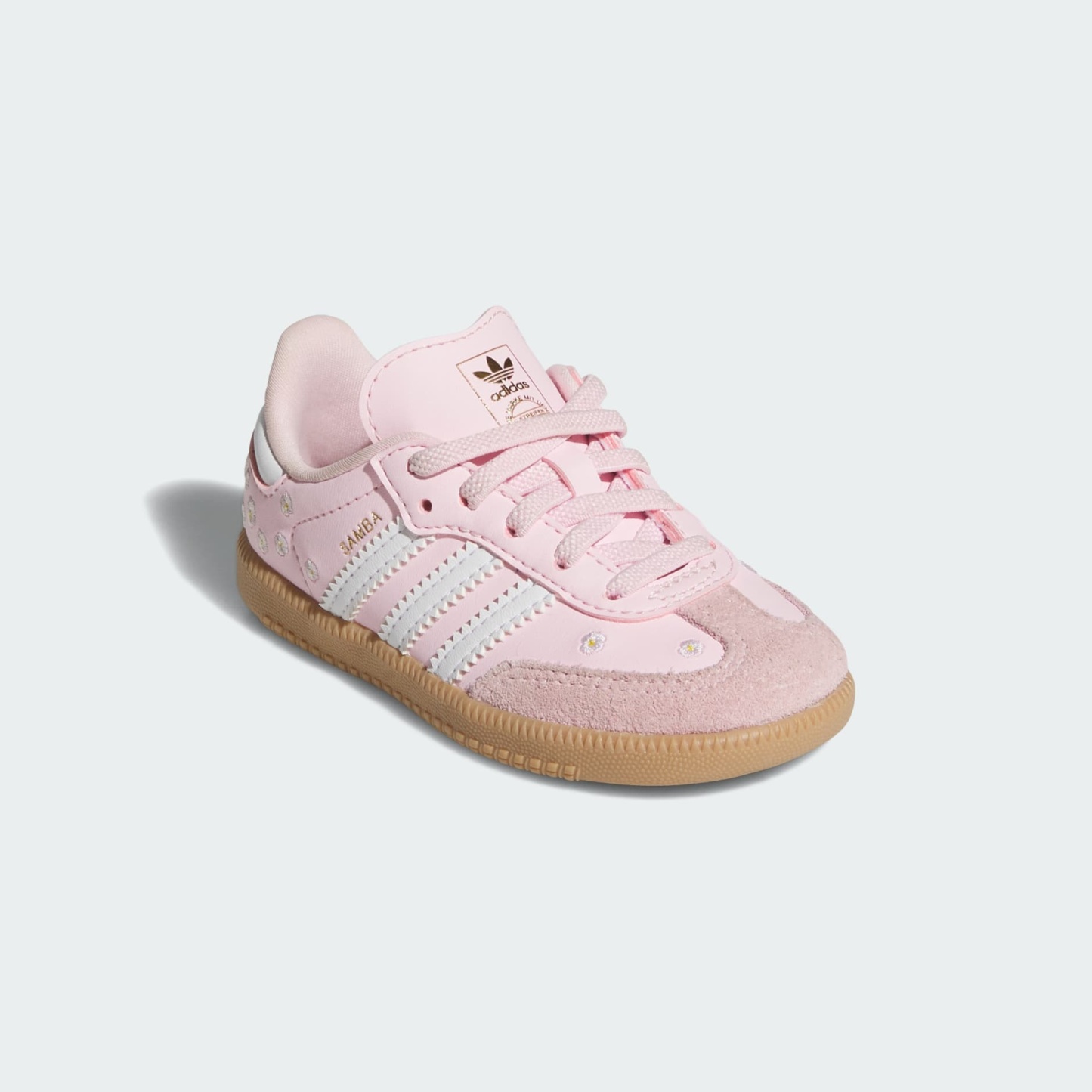 SAMBA OG ELASTIC LACE SHOES - Clear Pink / Cloud White / Gum - view 4