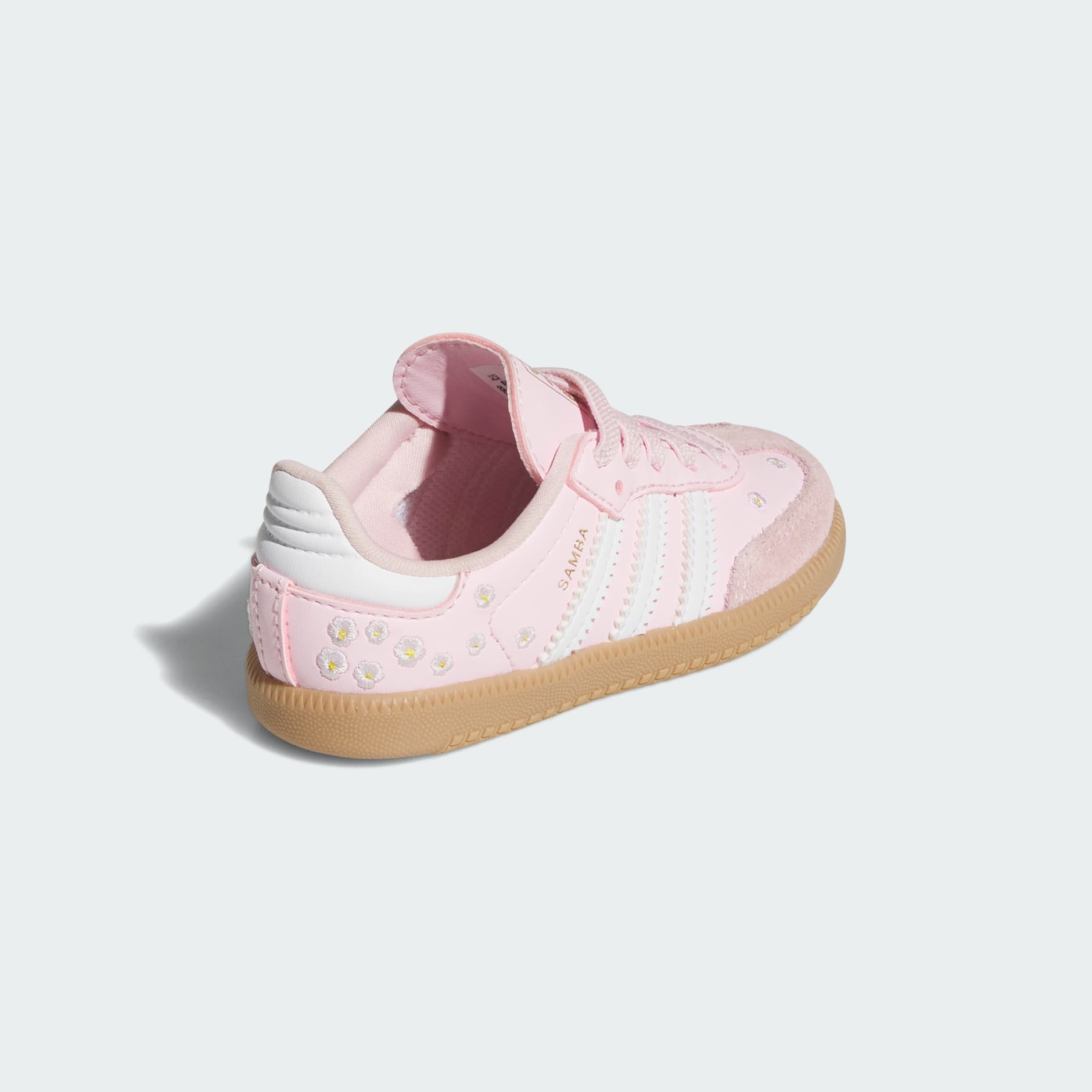 SAMBA OG ELASTIC LACE SHOES - Clear Pink / Cloud White / Gum - view 5