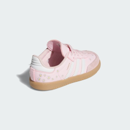 SAMBA OG ELASTIC LACE SHOES - Clear Pink / Cloud White / Gum - view 5