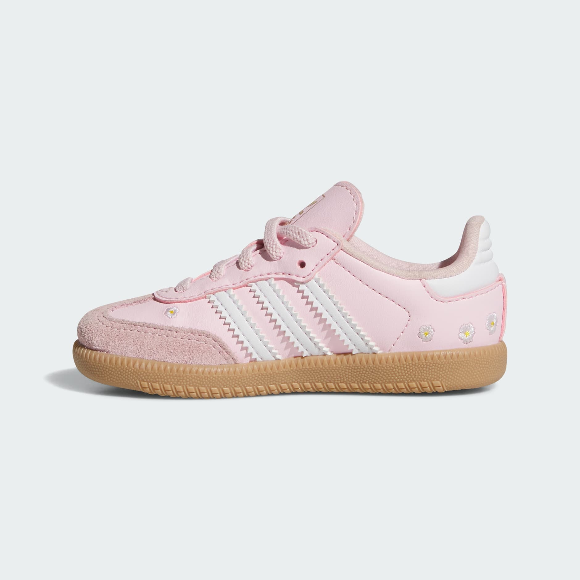 SAMBA OG ELASTIC LACE SHOES - Clear Pink / Cloud White / Gum - view 6