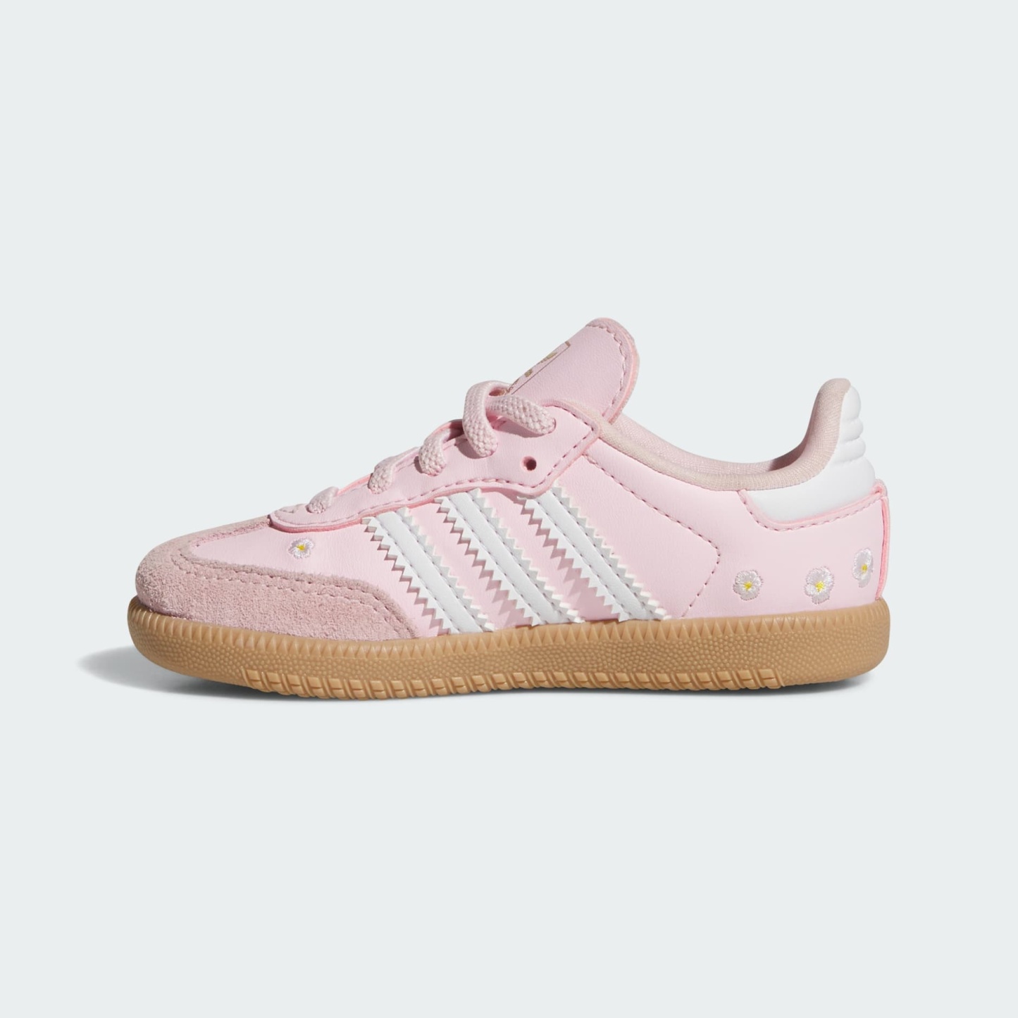SAMBA OG ELASTIC LACE SHOES - Clear Pink / Cloud White / Gum - view 6