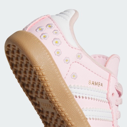 SAMBA OG ELASTIC LACE SHOES - Clear Pink / Cloud White / Gum - view 7