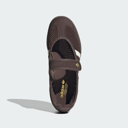 SAMBA JANE SHOES - Brown / Off White / Gold Metallic - view 2