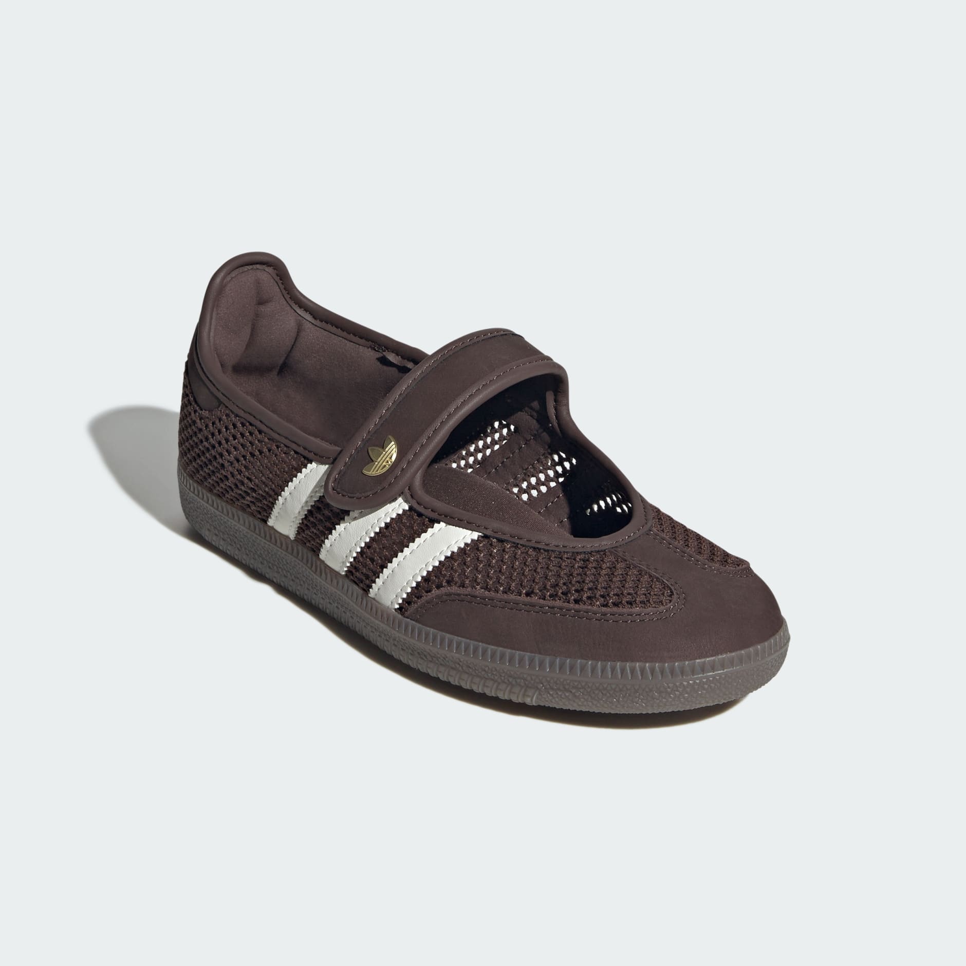 SAMBA JANE SHOES - Brown / Off White / Gold Metallic - view 4