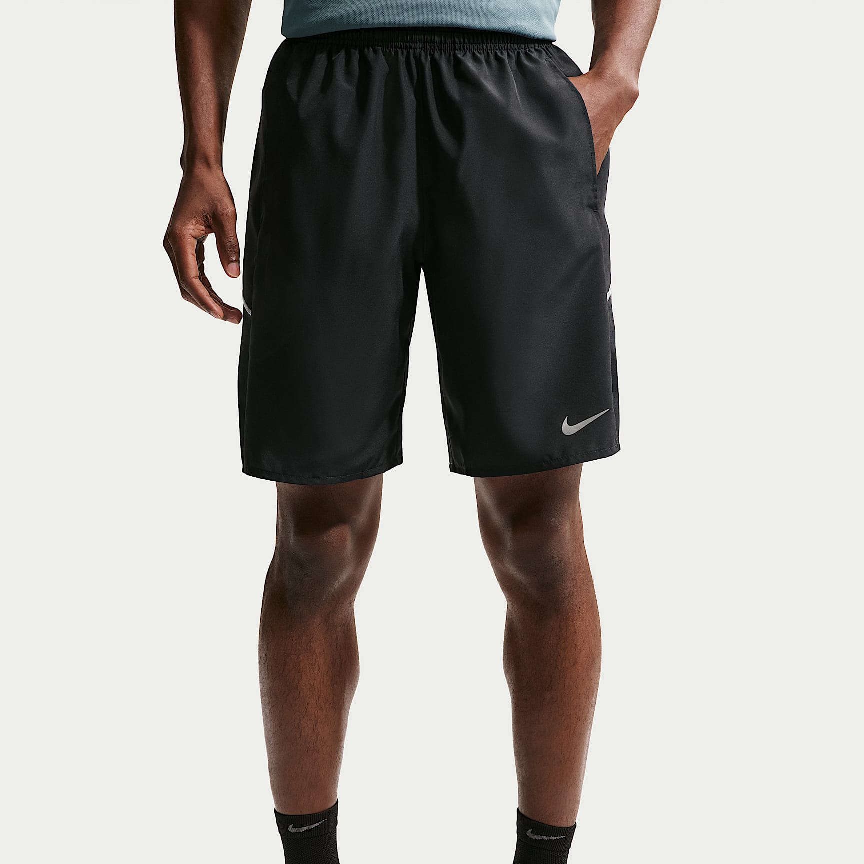 Nike Miler Men's Dri-FIT 23cm (approx.) Unlined Running Shorts – Black/Black