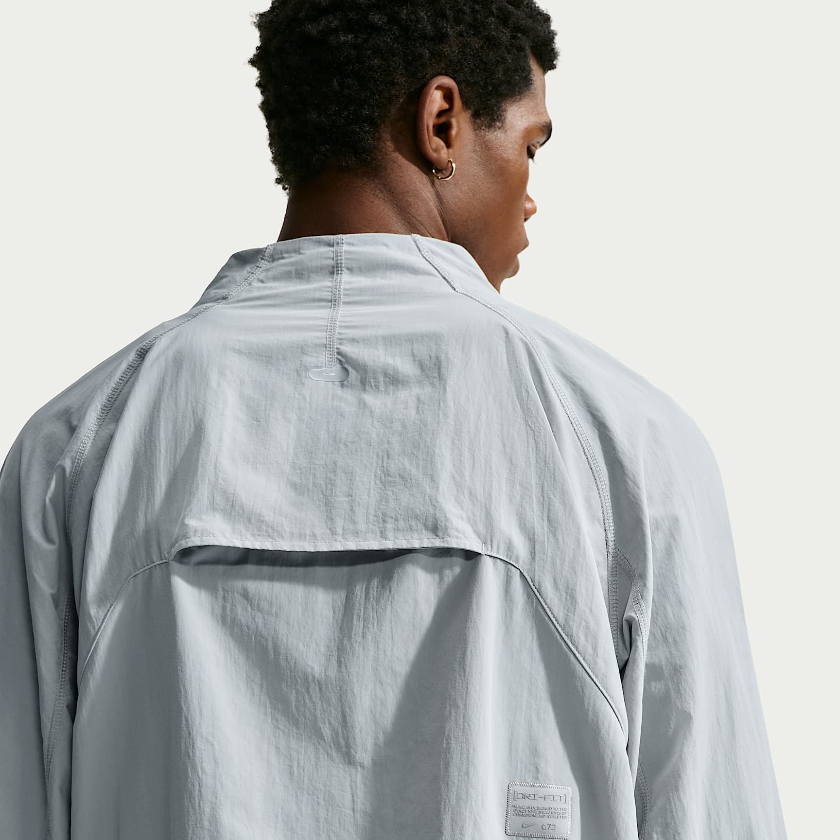 Nike Men's N.A.C. Dri-FIT Oversized Full-Zip Woven Jacket – Light Smoke Grey/Light Smoke Grey
