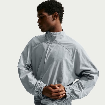 Nike Men's N.A.C. Dri-FIT Oversized Full-Zip Woven Jacket – Light Smoke Grey/Light Smoke Grey