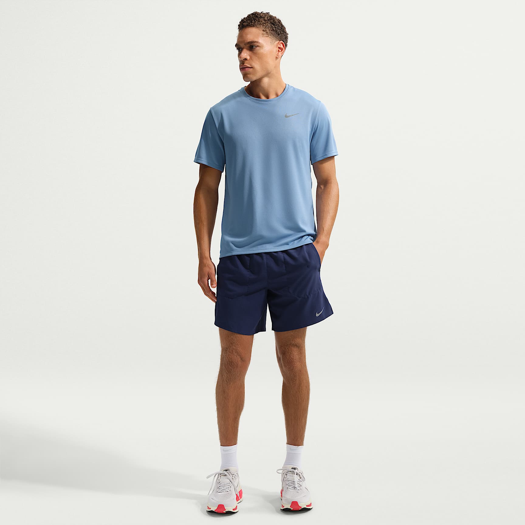 Nike Stride Men's Dri-FIT 18cm (approx.) Briefs-Lined Running Shorts – Midnight Navy