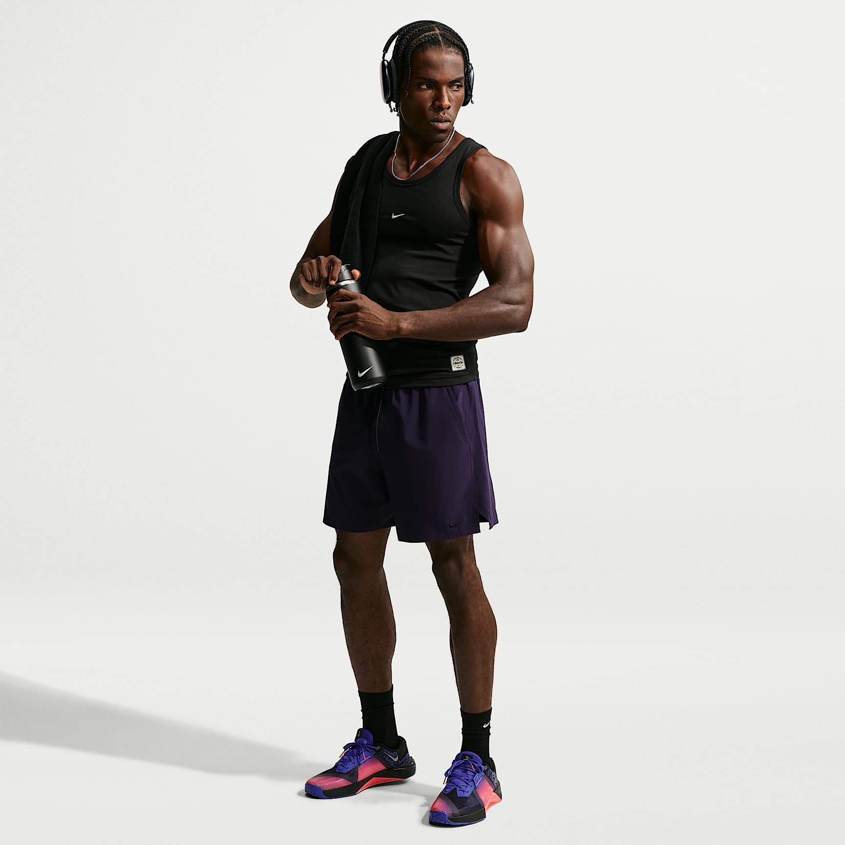 Nike Unlimited Men's Dri-FIT 18cm (approx.) Unlined Versatile Shorts – Purple Dynasty/Black/Purple Dynasty
