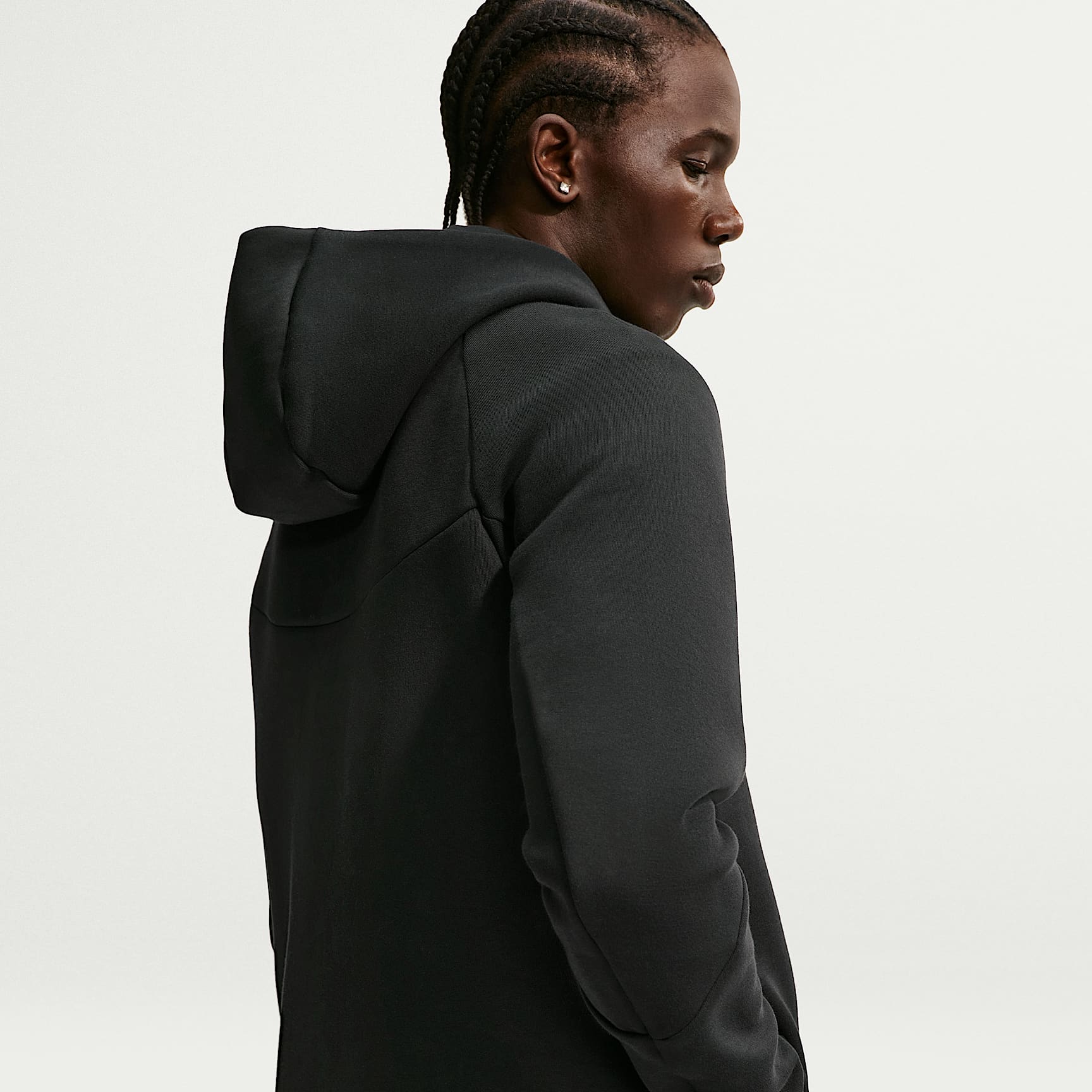 Nike Tech Men's Fleece Windrunner Full-Zip Jacket – Black/Black