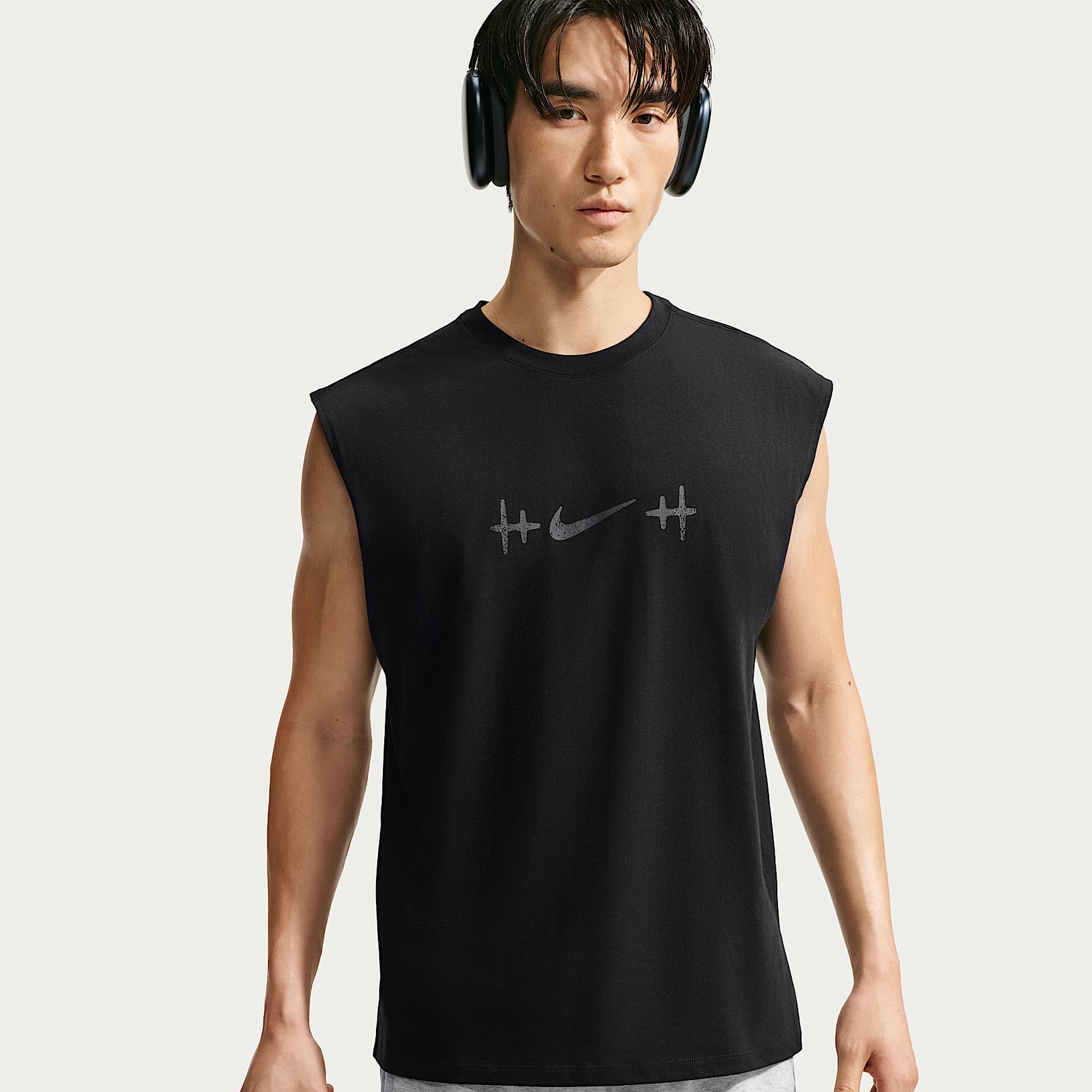 Nike N.A.C. Men's Sleeveless T-Shirt – Black/Team Anthracite
