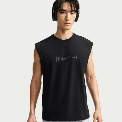 Nike N.A.C. Men's Sleeveless T-Shirt – Black/Team Anthracite