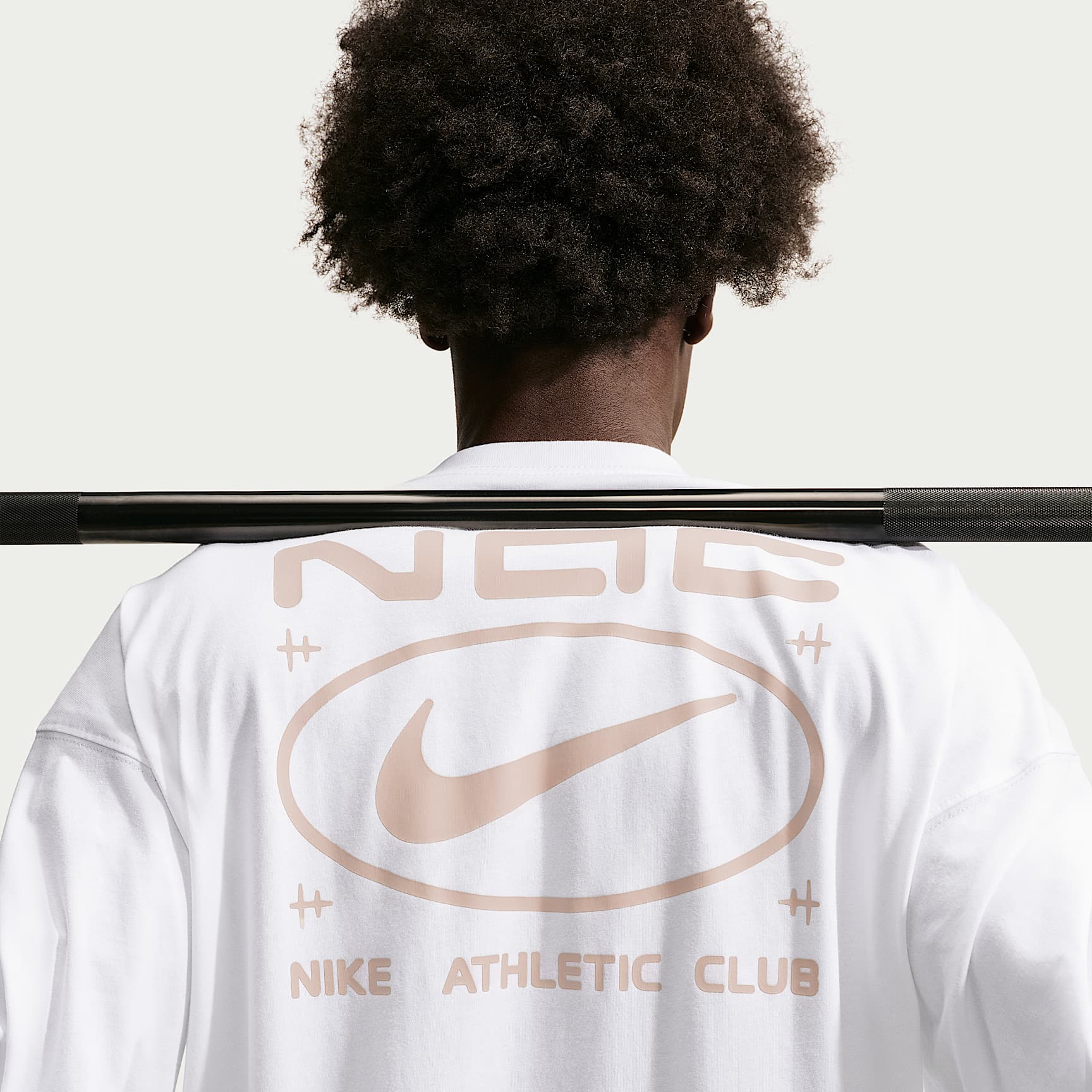 Nike N.A.C. Men's Oversized T-Shirt – White/Cream II