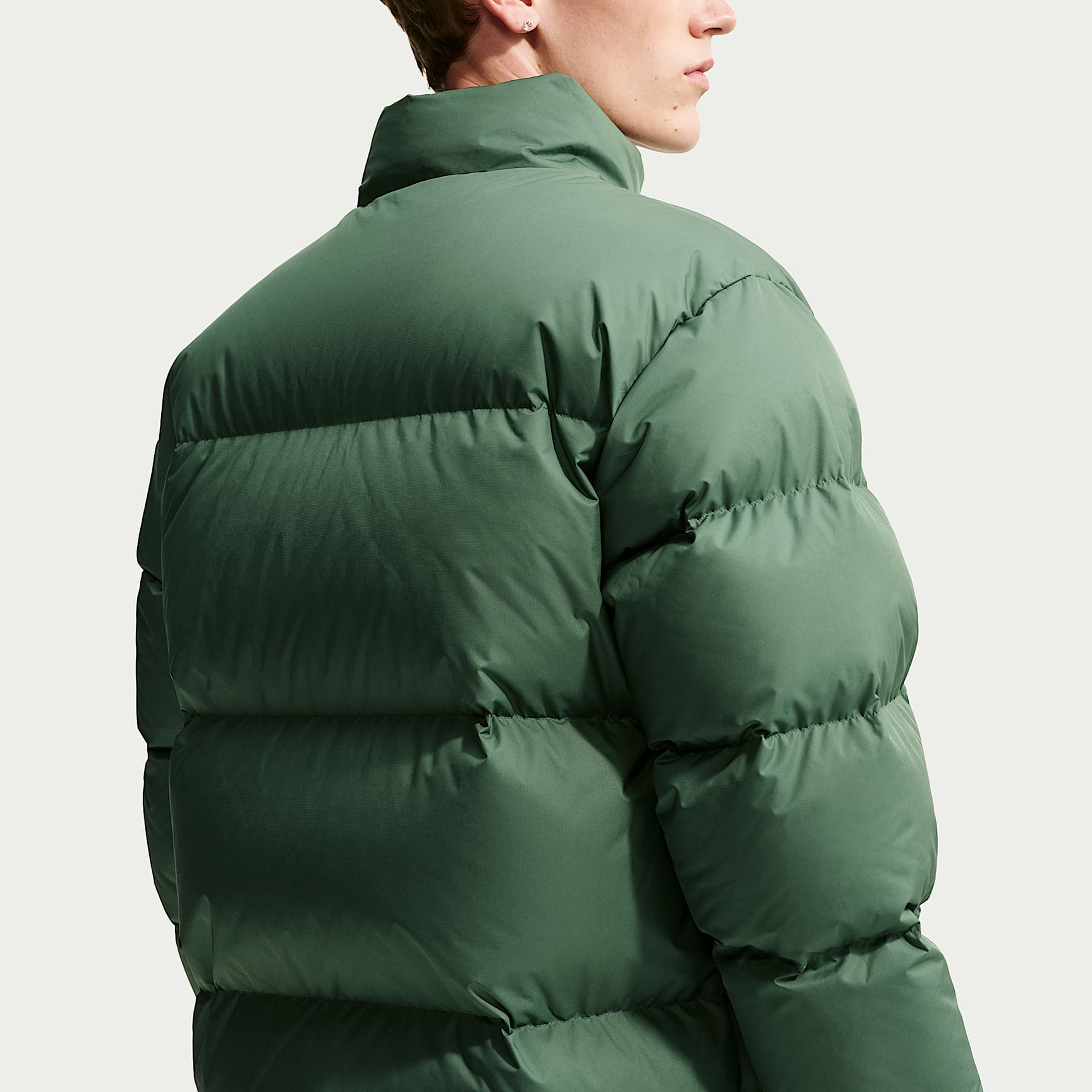Nike Sportswear Club Men's Therma-FIT Down Puffer Jacket – Fir/White