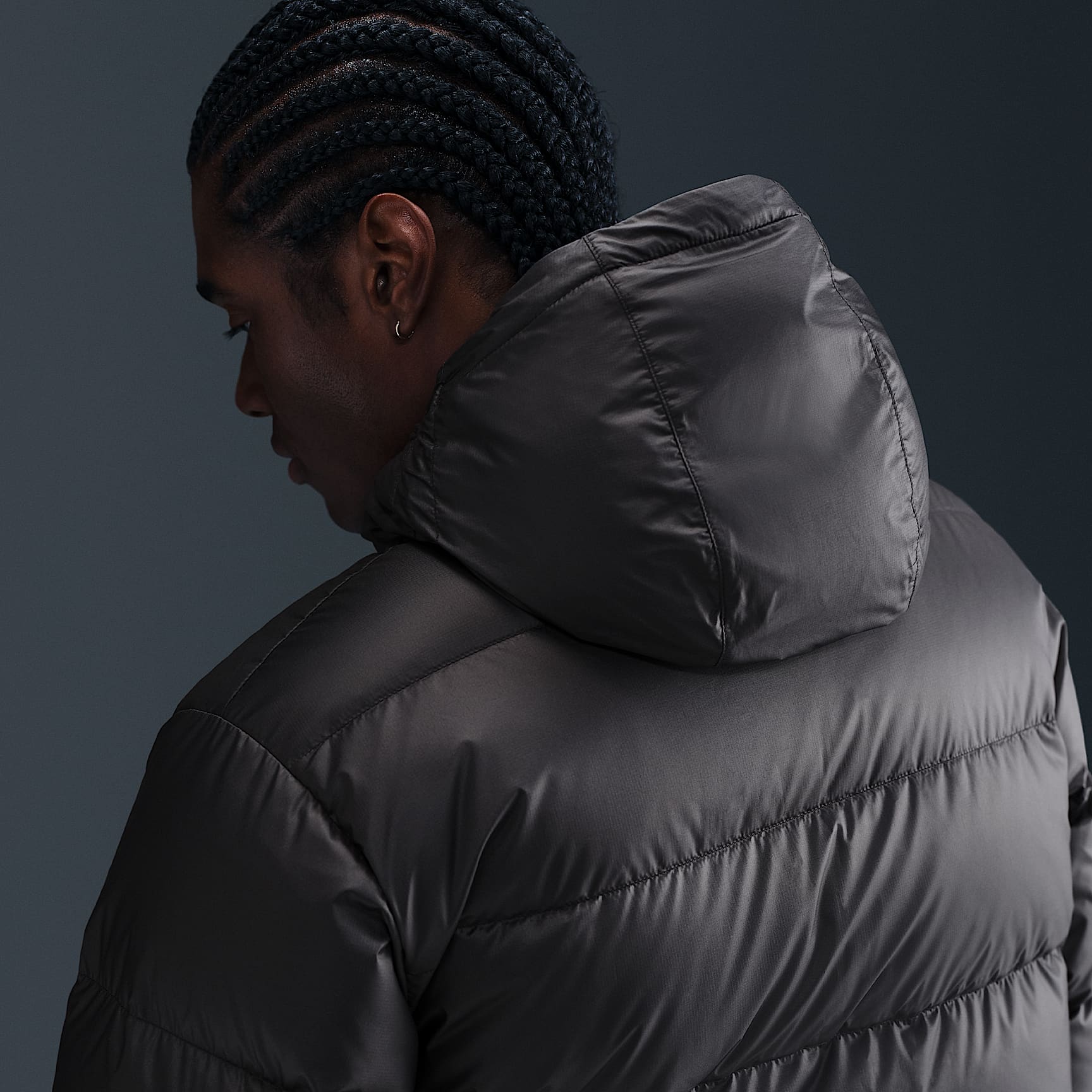 Nike Windrunner Men's Down Jacket – Black/Black/White