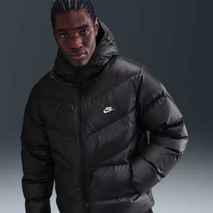 Nike Windrunner Men's Down Jacket – Black/Black/White