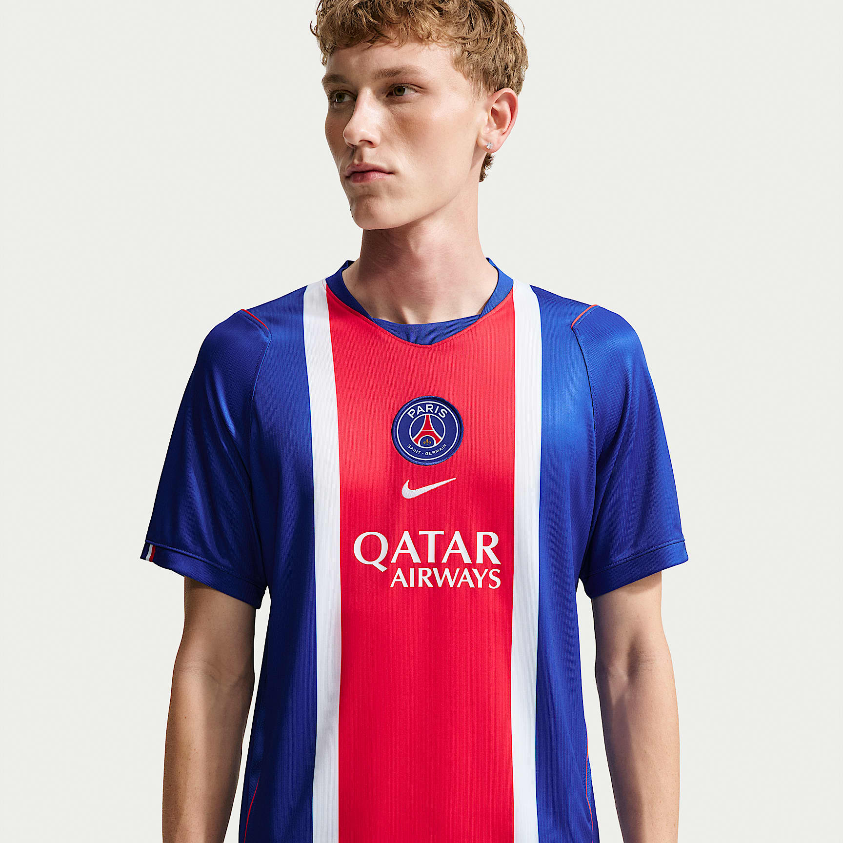 Paris Saint-Germain 2026/27 Stadium Home Men's Nike Dri-FIT Football Replica Shirt – Old Royal/White/University Red/White