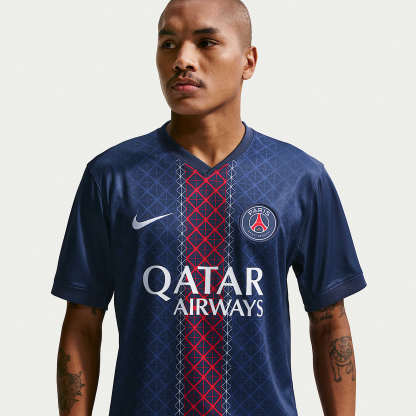 Paris Saint-Germain 2025/26 Stadium Home Men's Nike Dri-FIT Football Replica Shirt – Midnight Navy/Midnight Navy/White